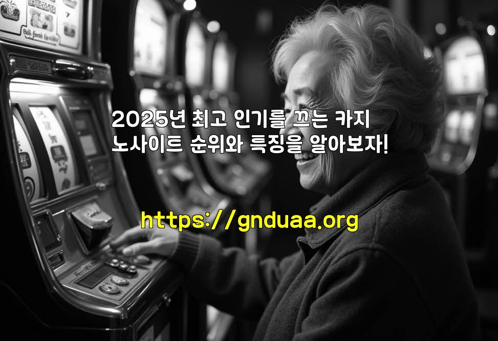 2025년 최고 인기를 끄는 카지노사이트 순위와 특징을 알아보자!