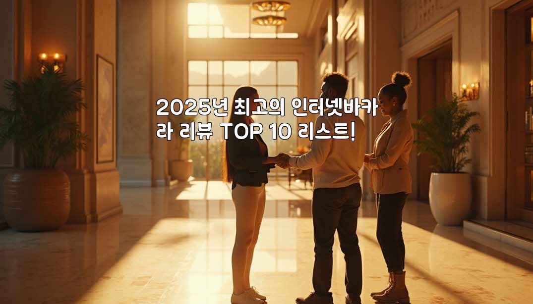 2025년 최고의 인터넷바카라 리뷰 TOP 10 리스트!