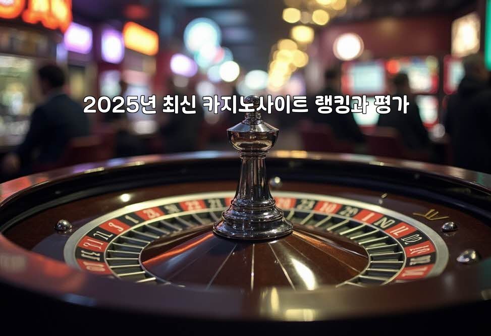 2025년 최신 카지노사이트 랭킹과 평가